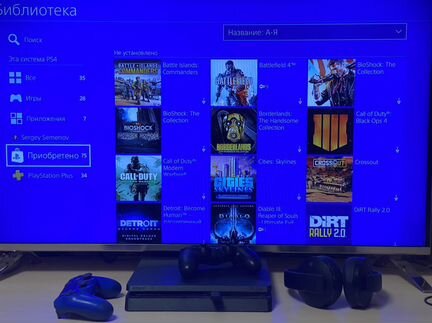 Sony PS4 1 tb + 75 игр