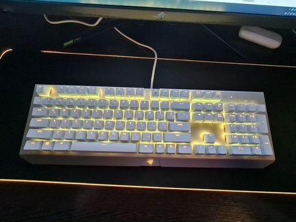 Клавиатура razer blackwidow xchroma mercury white