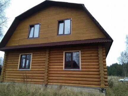 Сруб бани 6х6 м. из бревна с мансардой