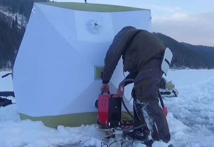 Теплообменик для зимней рыбацкой палатки