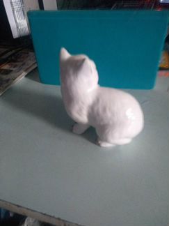 Старинная Статуэтка СССР. Мыслитель.Кошка фарфор