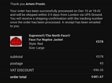 The North Face x Supreme